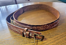 Used, Hand Tooled Leather Belt 44" for sale  Shipping to South Africa