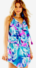 Vestido feminino Lilly Pulitzer L Minda de seda em opala roxa sem mangas borlas comprar usado  Enviando para Brazil