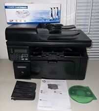 HP LaserJet M1212nf MFP All-In-One Mono Laser Printer w/TONER & 18k pgs -TESTED, used for sale  Shipping to South Africa