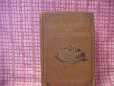 Bolos, pastelaria e pratos de sobremesa Janet M. Hill 1925 ótimo livro de receitas e estado!! comprar usado  Enviando para Brazil