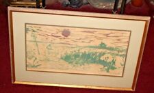 Vintage original lithograph for sale  Linden