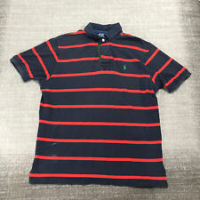 Camisa polo vintage Ralph Lauren masculina extra grande azul náutico vermelho tapete pônei, usado comprar usado  Enviando para Brazil