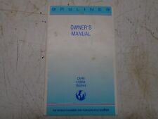 Used, W5 Bayliner Owner's Manual Capri Cobra Trophy for sale  Shipping to South Africa