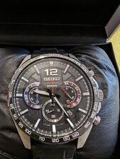 Seiko chronograph black for sale  GREAT YARMOUTH