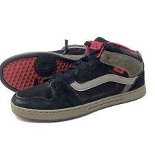 Tênis de skate masculino VANS Edgemont médio 2 tons preto vermelho tamanho 11 M com cadarço comprar usado  Enviando para Brazil