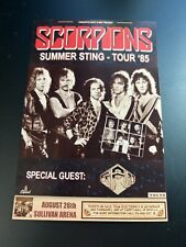 Scorpions concert postcard for sale  Albany