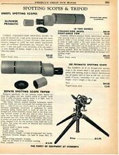 1958 Print Ad of Unertl Prismatic Spotting Scope for sale  Shipping to South Africa