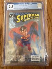Superman The Man of Steel 1 cgc 9.8 DC 1991 WHITE pg GREAT cover NM MINT Jurgens for sale  Shipping to South Africa