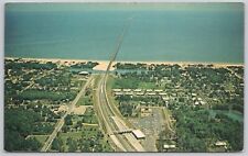 Norfolk Virginia Vintage Postcard Aerial View Chesapeake Bay Bridge-Tunnel for sale  Shipping to South Africa