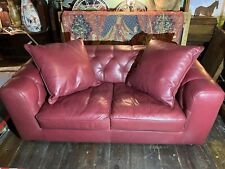 Leather sofa genuine for sale  PWLLHELI