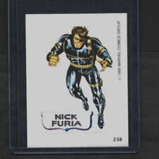 1980 Spanish Marvel Superheroes #258 Nick Fury Candy Bar Insertar Pegatina segunda mano  Embacar hacia Argentina