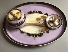 Noritake Ceramic Dressing Table Set with Tray, Ring Holder (chipped) and Pot for sale  Shipping to South Africa