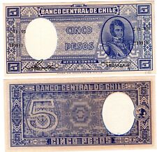 CHILE Billet 5 Pesos ND 1958 P119 B. O'HIGGINS MEDIO CONDOR NEUF UNC segunda mano  Embacar hacia Argentina