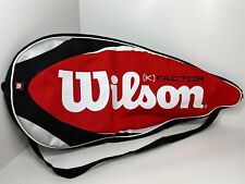 Wilson K Factor Tennis Racquet Zip Up Case Bag Adjustable Shoulder Strap for sale  Shipping to South Africa