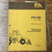 Guia manual de instruções de operação e manutenção Fiat-Allis FR15B carregadeira de rodas comprar usado  Enviando para Brazil