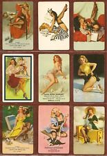 9 Vintage Gil Elvgren 5 Advertising Pinup Playing Cards Mint NMint 1940s-60s for sale  Albuquerque