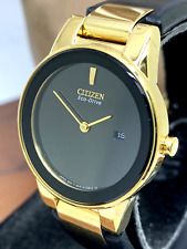 Relógio Citizen Feminino Eco-Drive Axiom GA1052-04E Caixa Tom Dourado Mostrador Preto 30mm, usado comprar usado  Enviando para Brazil