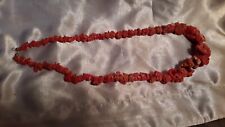 Red coral necklace for sale  NOTTINGHAM