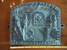 Usado, Placa de bronze à prova de fogo Herring's 1852 - Original retirada do cofre no Canadá comprar usado  Enviando para Brazil
