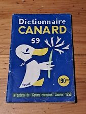 Dictionnaire canard janvier d'occasion  Bonneville