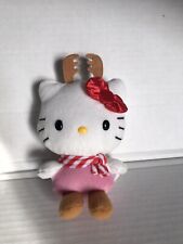 "Gorro de felpa suave vacaciones invierno reno gato Hello Kitty juguete de 6"" 2013", usado segunda mano  Embacar hacia Argentina