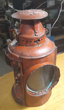 Linterna de señal de ferrocarril Adlake 1907 sin sudor - antigua lámpara de tren, Chicago segunda mano  Argentina 