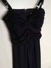 Schwarzes kleid gerafftem gebraucht kaufen  Mücke