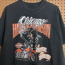 Vintage Harley Davidson T-shirt Mens Size XL Chicago Gangster Capone Biker for sale  Shipping to South Africa