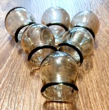 Vintage SET of 6 Glass Fire Cupping Cups cupping-glass Chinese Medical massage for sale  Shipping to South Africa