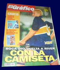 Usado, PALERMO - MARADONA - RIVER 1 vs BOCA 2 El Gráfico # 4073 Revista Argentina 1997 segunda mano  Argentina 