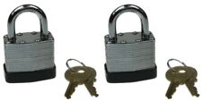 Laminated Steel Padlock 50mm 2" Pack of 2 Keyed Alike for sale  Shipping to South Africa