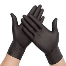 100 GUANTES DE NITRILO DESECHABLES NEGROS LIBRES DE LÁTEX EN POLVO Medical S/M/L/XL 1000 segunda mano  Embacar hacia Mexico