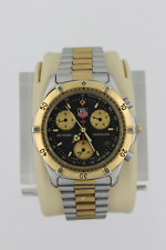 Tag Heuer CE1120.BB0326 relógio masculino ouro preto 2000 cronógrafo CK1120 SS prata, usado comprar usado  Enviando para Brazil
