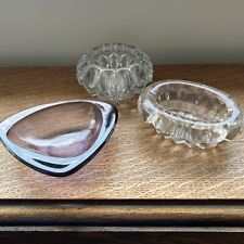 Vintage glass ashtrays for sale  ROCHDALE