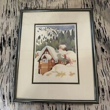 Snow Removal Starr Hill Rie Muñoz Framed Print Wall Art Alaska Watercolor, used for sale  Shipping to South Africa