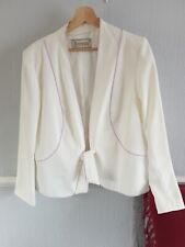 Roman Originals Ivory White Jacket With Lilac  Piping UK Size 18 , Wedding, used for sale  Shipping to South Africa