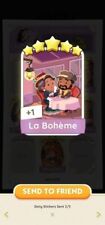 Adesivo de cartão Monopoly Go 5 estrelas ⭐⭐⭐⭐⭐ Conjunto 21 La Bohème comprar usado  Enviando para Brazil