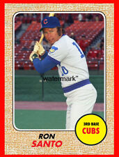 Tarjeta de arte de béisbol RON SANTO hecha a medida para los Cachorros de Chicago como nueva segunda mano  Embacar hacia Argentina