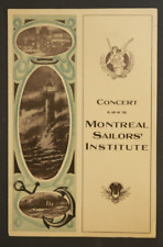 1903 Concerto Pretoriano em Auxílio do Programa do Instituto de Marinheiros de Montreal Souveni comprar usado  Enviando para Brazil