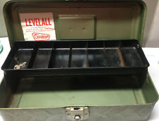 vintage Levelall  Tackel Box  Tools Fishing Storage  Locking W/key Box for sale  Shipping to South Africa