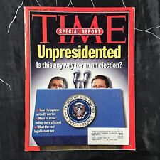 Revista TIME 27 de noviembre 2000 George Bush v Gore elecciones presidenciales, usado segunda mano  Embacar hacia Argentina