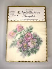 Papel de arroz vintage Baumgarten efeito seda flores 20 guardanapos de coquetel 4,5 pol. comprar usado  Enviando para Brazil