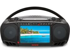 Boombox de mídia portátil Aiwa com sintonizador de TV 7" tela LCD DVD, CD, MP3 / sem fio comprar usado  Enviando para Brazil