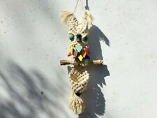  Macramé Owl Plant Hanger/Small Pot Holder/Hanging Basket/Trinket Holder for sale  BEXLEYHEATH