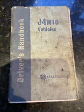 Driver handbook j4m10 for sale  BASINGSTOKE