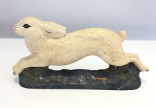 Very Rare Vintage Handmade, Painted Easter Bunny "Moni's Folkart" Chalkware for sale  Shipping to South Africa