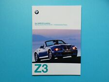 Prospekt / Katalog / Brochure BMW Z3 Roadster 1,8, 1,9, 2,8, M Roadster - 1/1997 comprar usado  Enviando para Brazil