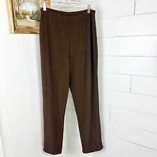 Usado, Pantalones ajustados para mujer Susan Graver Essentials tejidos Lustra talla grande marrón segunda mano  Embacar hacia Argentina
