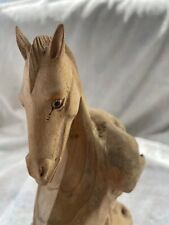 Wooden horse sculpture for sale  BRIDGEND