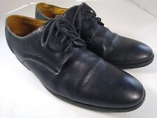 Sandro Moscoloni Mens Black Pebble Leather Oxford Dress Shoes Sz 9 D Comfort for sale  Shipping to South Africa